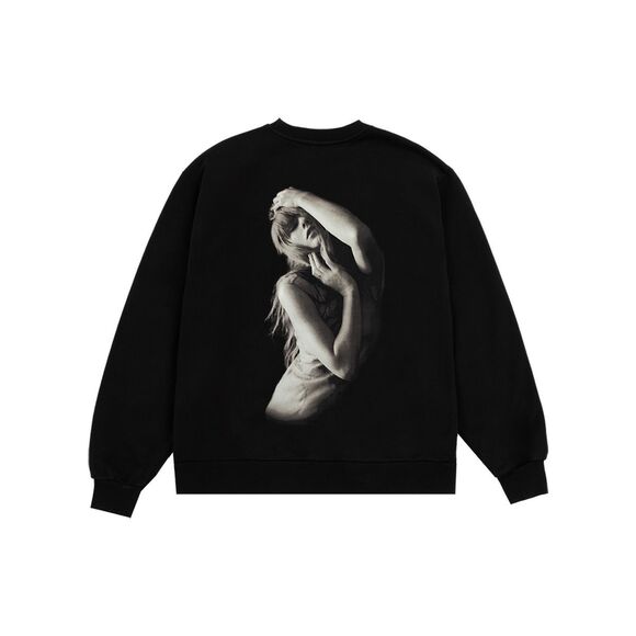 Taylor Swift TTPD Crewneck Sweatshirt Black Size M – Official Merch - Picture 2 of 12